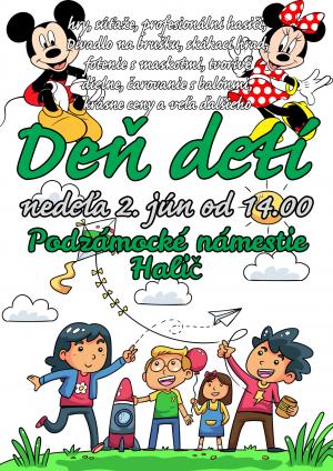 Plagát s podujatím Deň detí