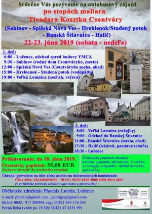 Plagát o zájazde Csontváry