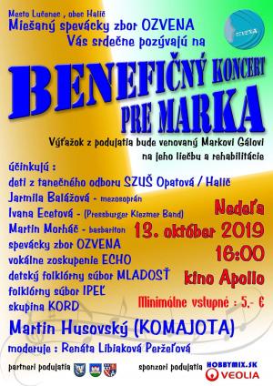 Benefičný koncertpre Marka Gála