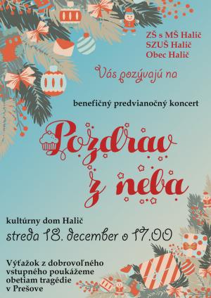 Benefičný koncert Pozdrav z neba