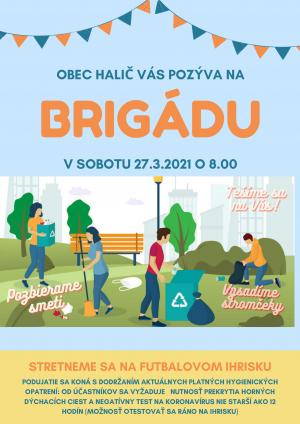 Plagát jarnej brigády