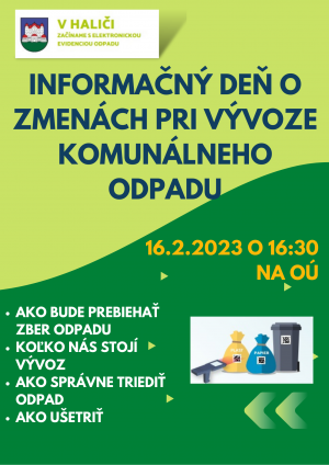 Pozvánka infodeň odpady