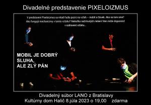 Plagát -pozvánka na hru Pixeloizmus