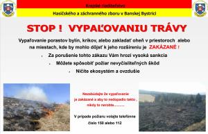 Stop vypaľovaniu trávy