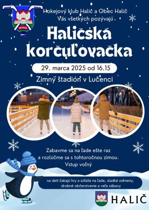 Plagát haličská korčuľovačka